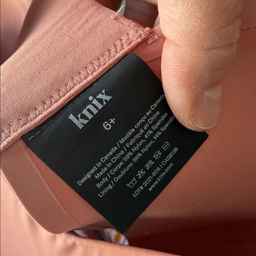 Knix Catalyst Sports Bra Pink Ginger Size 6+